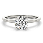 Load image into Gallery viewer, Hidden Halo Solitaire Engagement Ring