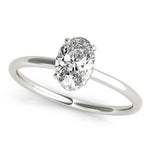 Load image into Gallery viewer, Oval-Cut Halo Engagement Ring