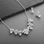 Load image into Gallery viewer, Pear Shaped Bridal Necklace And Earrings Set