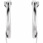 Load image into Gallery viewer, 14k Yellow Gold Hoop Heart Earrings