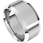 Load image into Gallery viewer, Beveled Edge Wedding Band For Women
