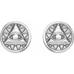 Load image into Gallery viewer, Beautiful Gold Eye of Providence Women’s Earrings