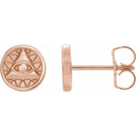 Load image into Gallery viewer, Beautiful Gold Eye of Providence Women’s Earrings