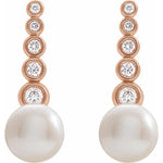 Load image into Gallery viewer, Pearlescent Cascade Teardrop Earrings