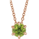 Load image into Gallery viewer, Timeless and Fancy August Birthstone Necklace