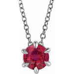 Load image into Gallery viewer, Unique Jewelry For Gifting: Sterling Silver Ruby Necklace