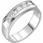 Load image into Gallery viewer, Channel Set Five Stone Diamond Band