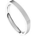 Square Mens Classic Wedding Band