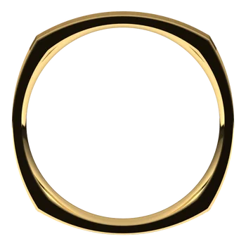 Square Mens Classic Wedding Band