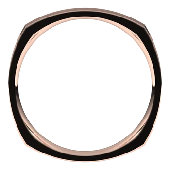 Square Mens Classic Wedding Band