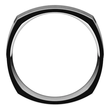 Square Mens Classic Wedding Band