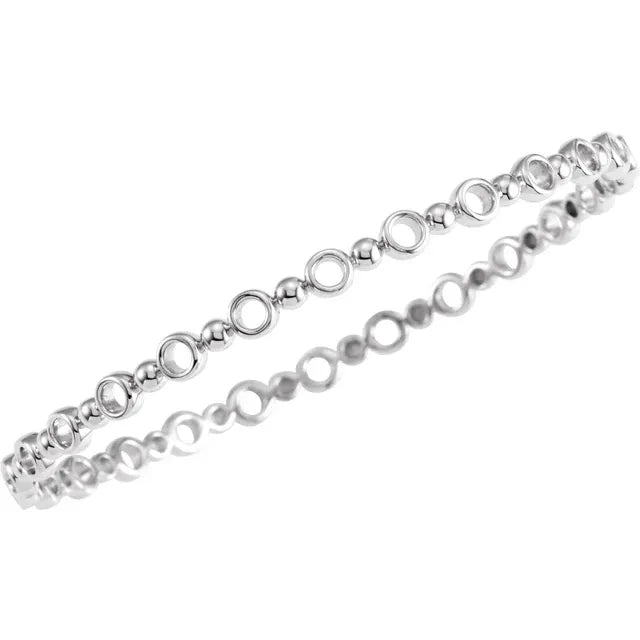 Sterling Silver Bangle Bracelet for Women