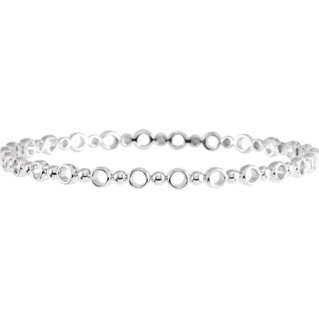 Sterling Silver Bangle Bracelet for Women