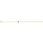 Load image into Gallery viewer, Sturdy Everyday Wear Jewelry for Women: 14K Yellow Gold Ruby Bracelet