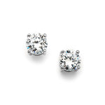Load image into Gallery viewer, Sparkling Round Cubic Zirconia Stud Earrings
