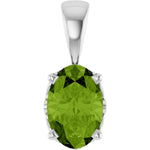 Load image into Gallery viewer, Subtle Elegance 14K White Gold Solitaire Pendant for Her