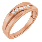 Load image into Gallery viewer, Natural Diamond Accent Band For Men