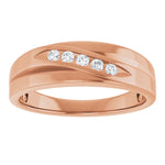 Load image into Gallery viewer, Natural Diamond Accent Band For Men