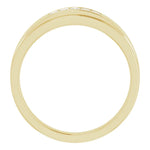 Load image into Gallery viewer, 5 Stone Square Diamond Band For Men