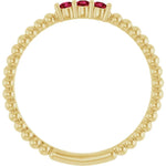 Load image into Gallery viewer, Polished Sterling Silver Ruby Ring: Anniversary, Birthday and Milestone Gifting Solution