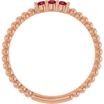 Load image into Gallery viewer, Polished Sterling Silver Ruby Ring: Anniversary, Birthday and Milestone Gifting Solution