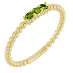 Load image into Gallery viewer, Natural Peridot Ring in August Birthstone for Birthday Gifting