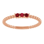 Load image into Gallery viewer, Polished Sterling Silver Ruby Ring: Anniversary, Birthday and Milestone Gifting Solution