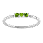 Load image into Gallery viewer, Natural Peridot Ring in August Birthstone for Birthday Gifting