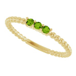 Load image into Gallery viewer, Natural Peridot Ring in August Birthstone for Birthday Gifting