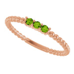 Load image into Gallery viewer, Natural Peridot Ring in August Birthstone for Birthday Gifting