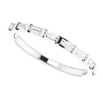 Load image into Gallery viewer, Straight Baguette Gold Anniversary Band For Her