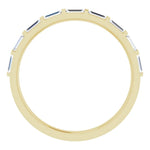 Load image into Gallery viewer, Straight Baguette Gold Anniversary Band For Her