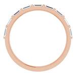 Load image into Gallery viewer, Straight Baguette Gold Anniversary Band For Her