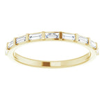 Load image into Gallery viewer, Straight Baguette Gold Anniversary Band For Her