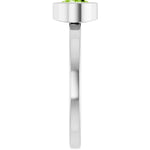Load image into Gallery viewer, Durable and Fancy Sterling Silver Peridot Ring for Her