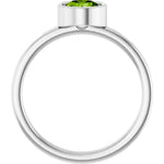 Load image into Gallery viewer, Durable and Fancy Sterling Silver Peridot Ring for Her