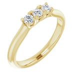 Load image into Gallery viewer, Three Stone Diamond Anniversary Band For Her