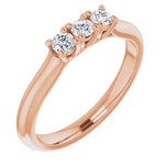 Load image into Gallery viewer, Three Stone Diamond Anniversary Band For Her