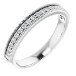 Load image into Gallery viewer, Milgrain Diamond Anniversary Band For Her