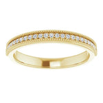 Load image into Gallery viewer, Milgrain Diamond Anniversary Band For Her
