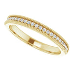 Load image into Gallery viewer, Milgrain Diamond Anniversary Band For Her
