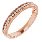 Load image into Gallery viewer, Milgrain Diamond Anniversary Band For Her