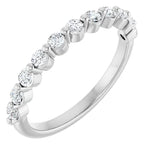 Load image into Gallery viewer, Single Shared Prong Diamond Anniversary Band for Her