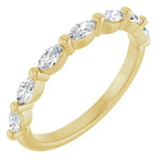 Load image into Gallery viewer, Marquise Diamond Anniversary Band for Women