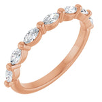 Load image into Gallery viewer, Marquise Diamond Anniversary Band for Women