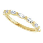 Load image into Gallery viewer, Marquise Diamond Anniversary Band for Women