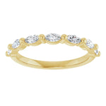 Load image into Gallery viewer, Marquise Diamond Anniversary Band for Women