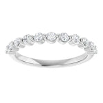 Load image into Gallery viewer, Single Shared Prong Diamond Anniversary Band for Her