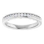 Load image into Gallery viewer, Channel Set Diamond Anniversary Band For Her