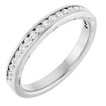 Load image into Gallery viewer, Channel Set Diamond Anniversary Band For Her